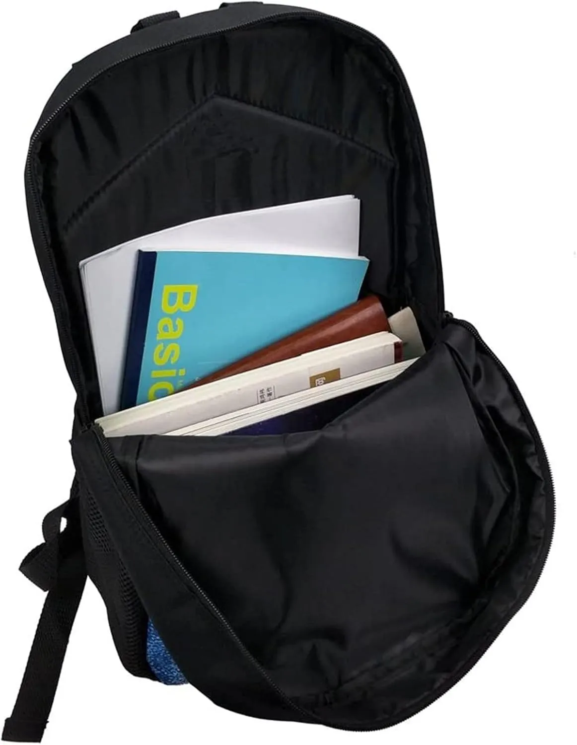 Galaxy Wolf School Bags for Boys with Lunch Box Pencil Case, Bookbag for 10-12 Year Old Kids Backpack Elementary School Girls Book Bags Lunchbox with Water Bottle Holder