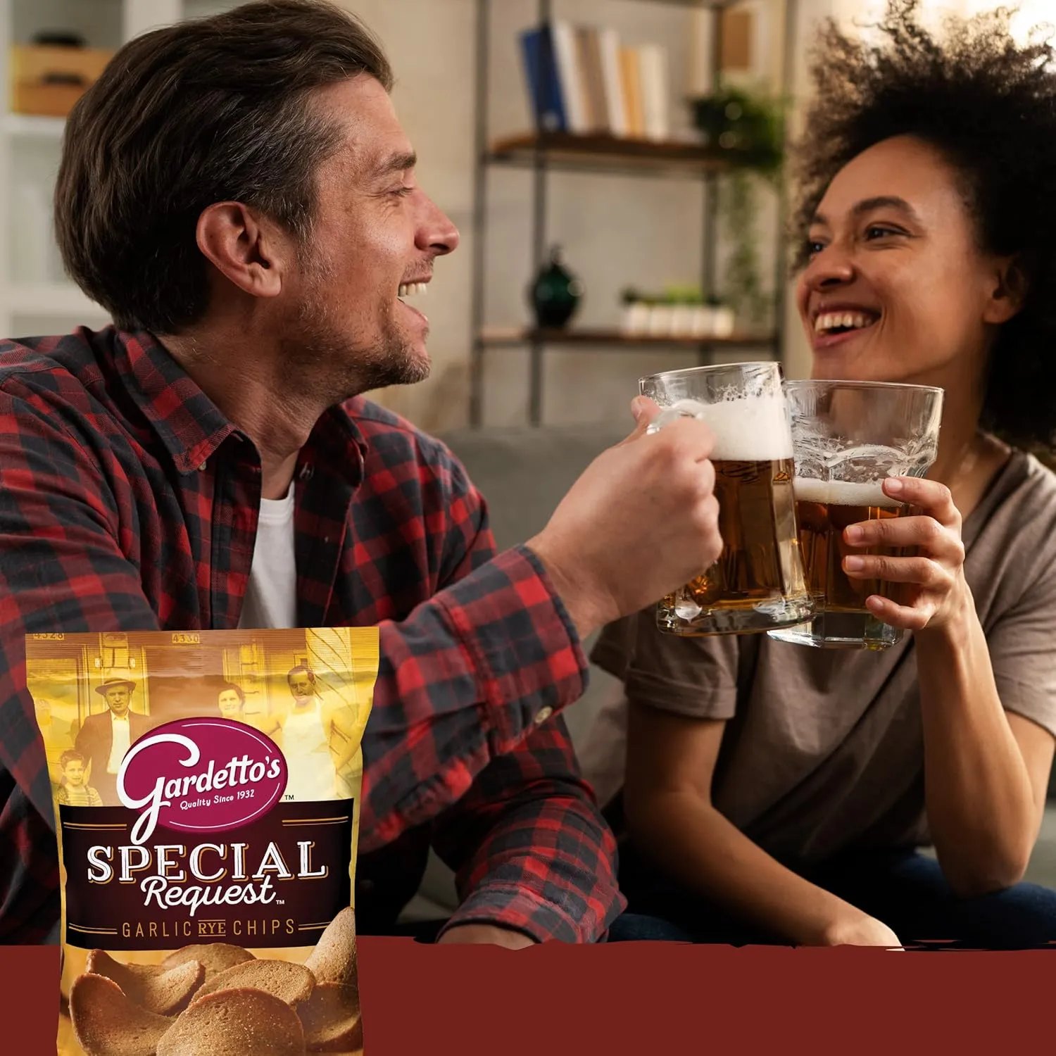 Gardetto's Special Request Garlic Rye Chips, Snack Bag, 8 oz (Pack of 12)