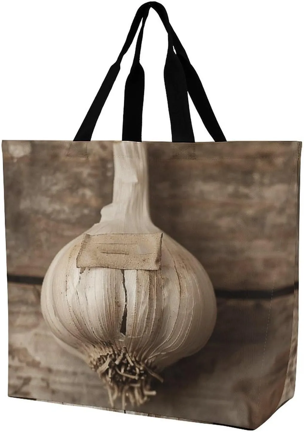 Garlic Cloves Photos Handbags Lightweight Travel Shoulder Bag Portable Cute Shopping Beach Market Bag for Men Women Hiking Yoga Gym Swimming Travel Holiday Gift
