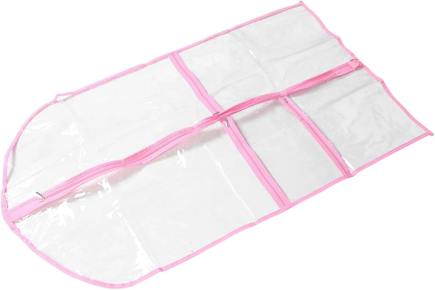 Garment Bag Transparent Dustproof Clothes Storage Bag with Multiple Pockets for Dance Costumes Suits and Outfits for Travel and Competition