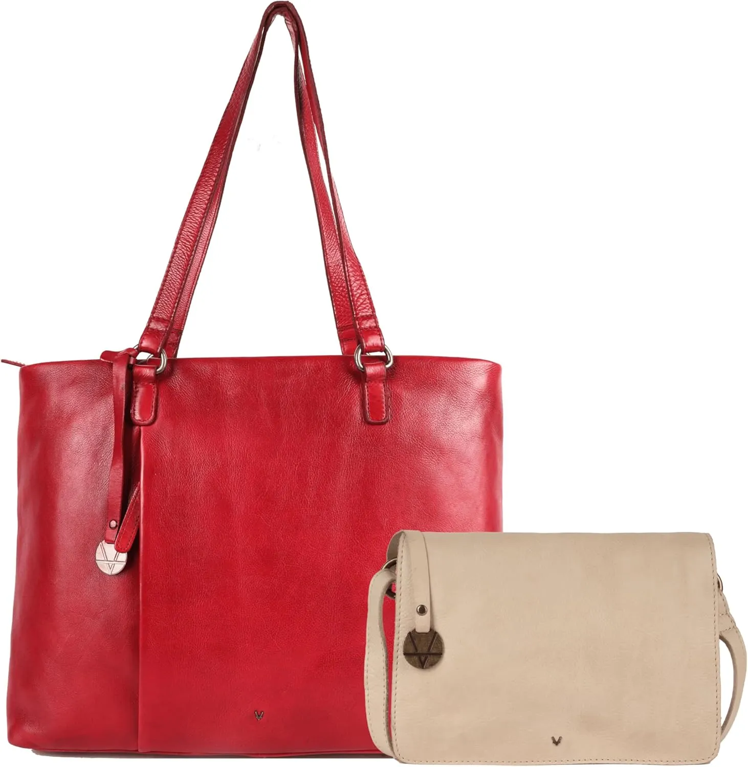 Genuine Italian Leather Bag Collection - Tote, Crossbody, and Satchel Purses - Ladies' Shoulder Bags with Top Handle & Adjustable Strap - Stylish and Versatile for Casual or Office Use