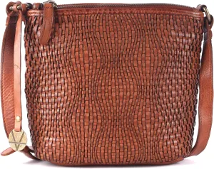 Genuine Leather Crossbody Sling Bag for Women - Trendy Casual Office Bag with Adjustable Strap