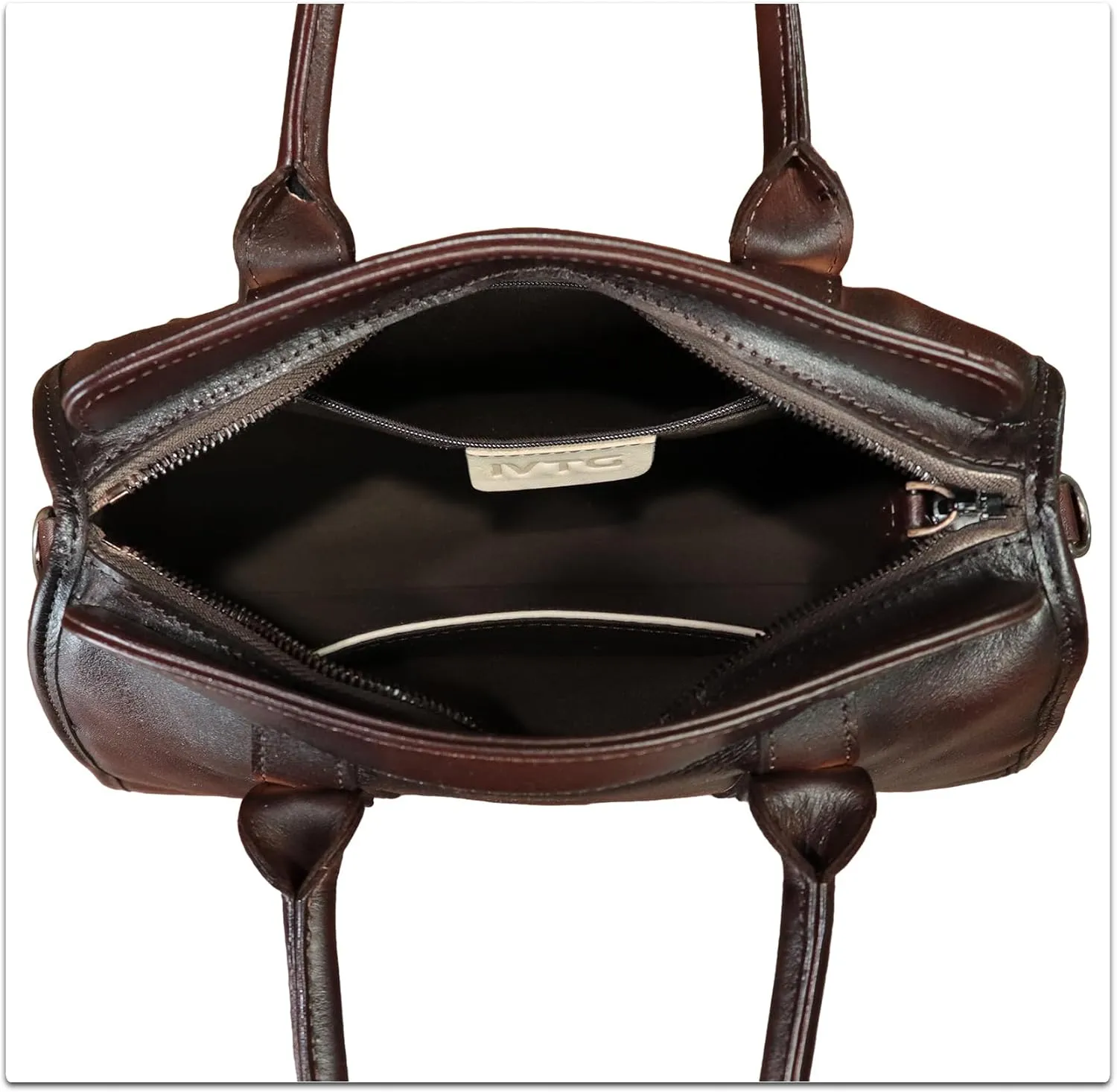 Genuine Leather Satchel for Women Hand Painted Handbag Purse Top Handle Bags Handmade Purse Crossbody Tote Bag