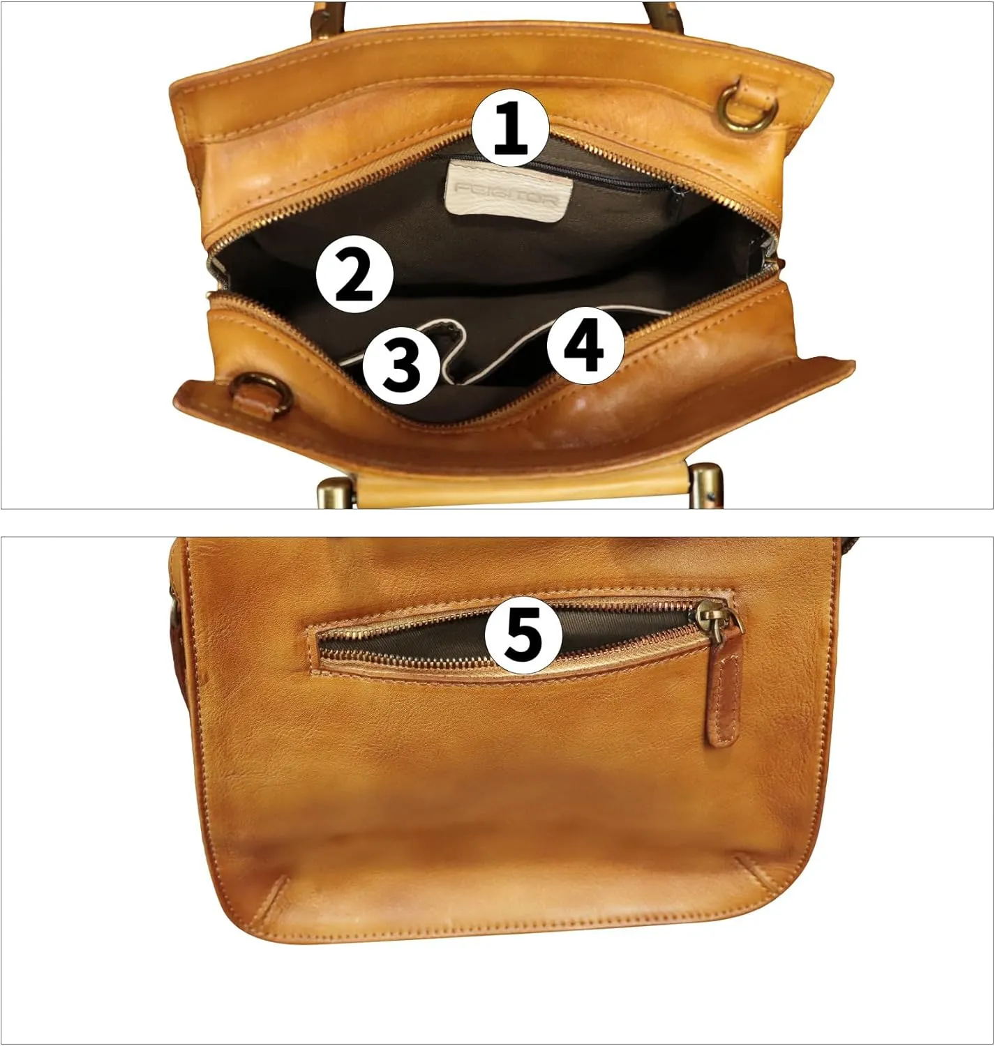 Genuine Leather Satchel for Women Hand Painted Leather Handbag Top Handle Bags Handmade Purse Crossbody Bag Purse