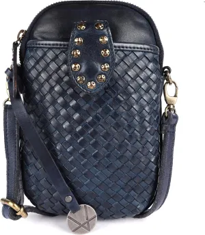Genuine Leather Small Leather Crossbody Bags For Women Cell Phone Purse With Adjustable & Detachable Strap