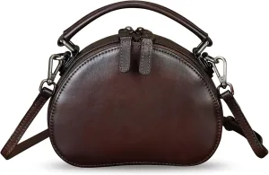 Genuine Leather Small Purses for Women Crossbody Bag Vintage Handmade Phone Bags with Strap