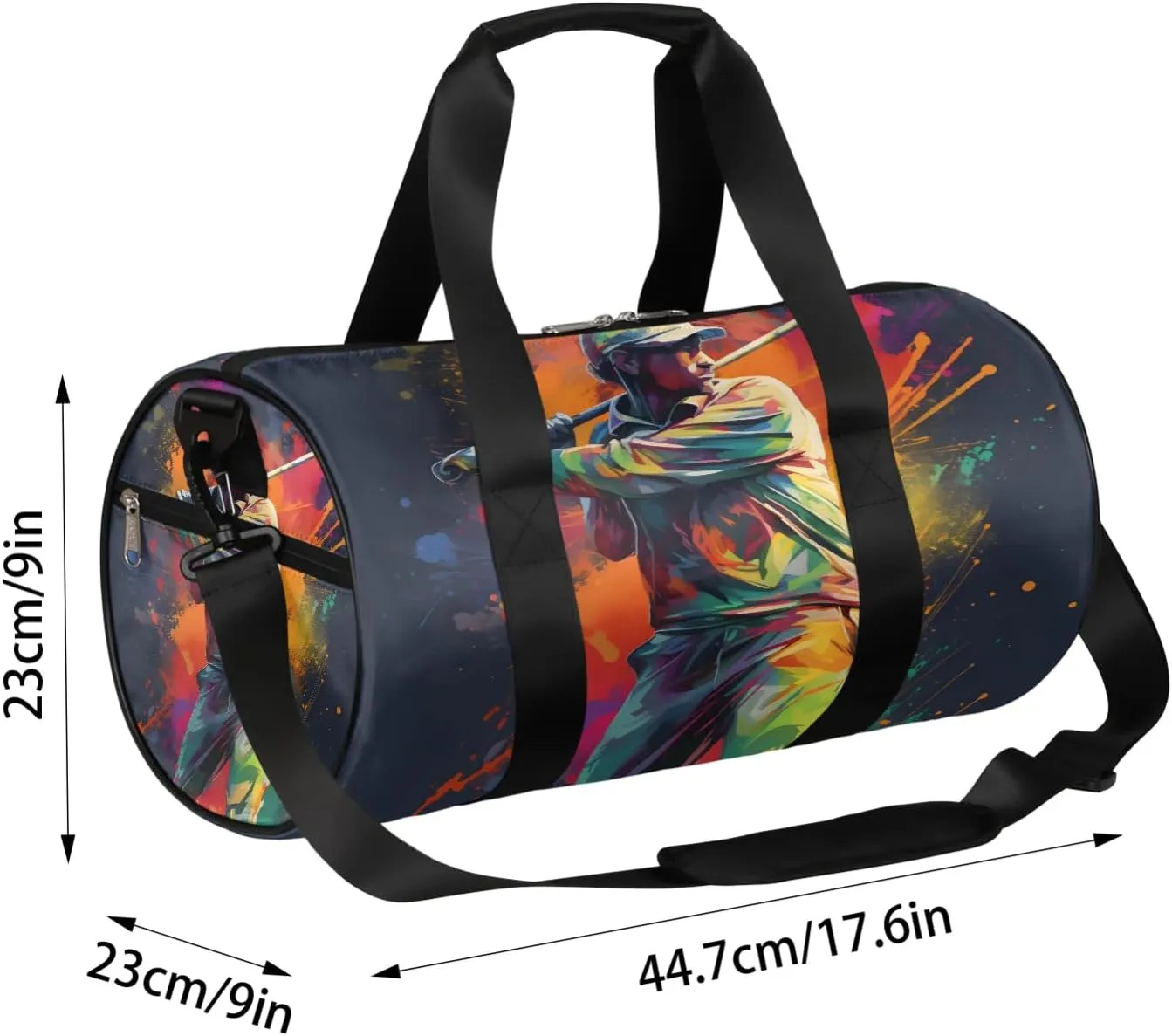 Golf Player Travel Duffle Bag Gym Bag for Women Men Lightweight Carry on Duffel Bag for Sports Gyms Weekend Getaway