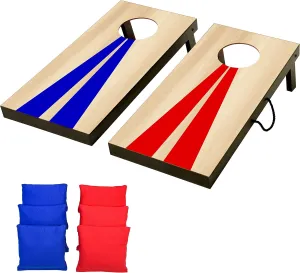 GoSports 2 ft x1 ft Portable Size Cornhole - Choose Classic or Wood Designs - Game Set with 6 Bean Bags - Great for Indoor & Outdoor Play