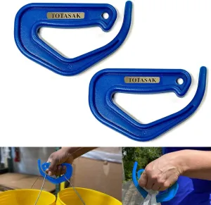 Grocery Bag Carrier (2-Pack Royal Blue) - Multiple Shopping Bag Holder Handle - Durable Lightweight Multi Purpose Secondary Handle Tool…