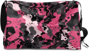 Gym Bags for Men 14.8 Inch Lightweight Carry On Bags for Airplanes Waterproof Duffle Bag for Travel, Abstract Camouflage Printing