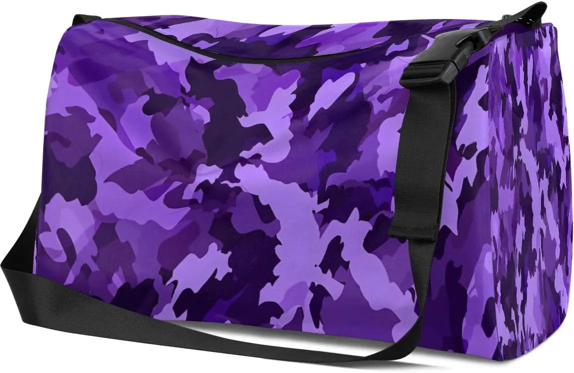 Gym Bags for Men 14.8 Inch Lightweight Carry On Bags for Airplanes Waterproof Duffle Bag for Travel, Abstract Dark Boho Prints