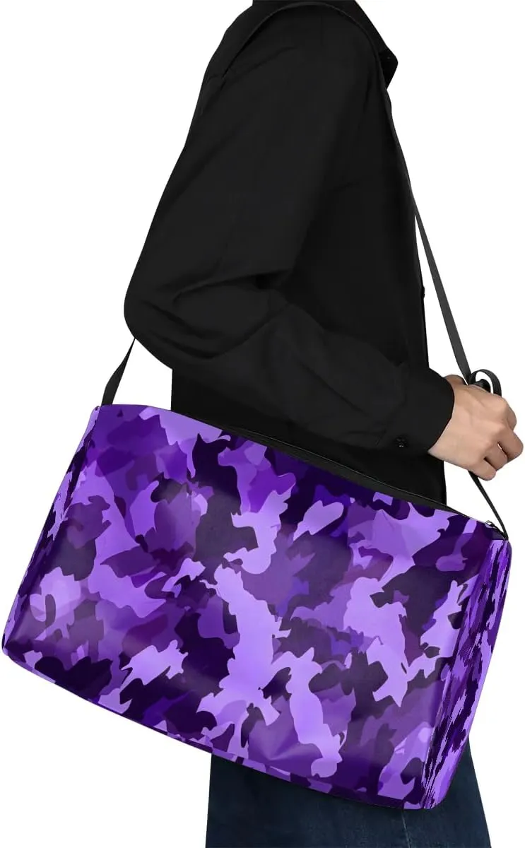 Gym Bags for Men 14.8 Inch Lightweight Carry On Bags for Airplanes Waterproof Duffle Bag for Travel, Abstract Dark Boho Prints