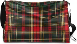 Gym Bags for Men 14.8 Inch Lightweight Carry On Bags for Airplanes Waterproof Duffle Bag for Travel, Abstraction Plaid Print