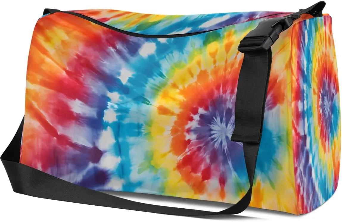 Gym Bags for Men 14.8 Inch Lightweight Carry On Bags for Airplanes Waterproof Duffle Bag for Travel, Art Patterns Colors