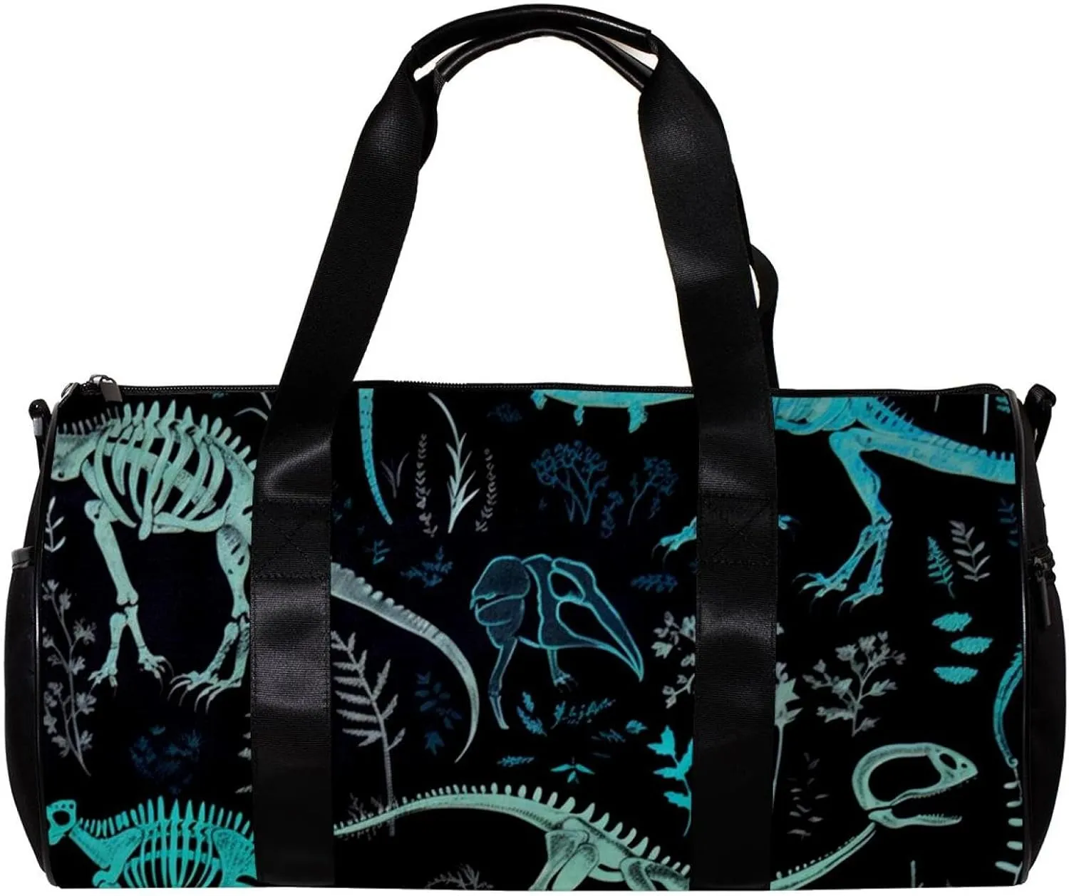 Gym Bags for Men,Travel Duffel Bags for Women,Animal Bones Dinosaur Skeletons,Workout Bag