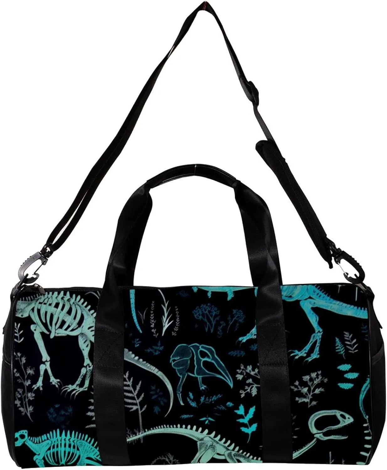 Gym Bags for Men,Travel Duffel Bags for Women,Animal Bones Dinosaur Skeletons,Workout Bag