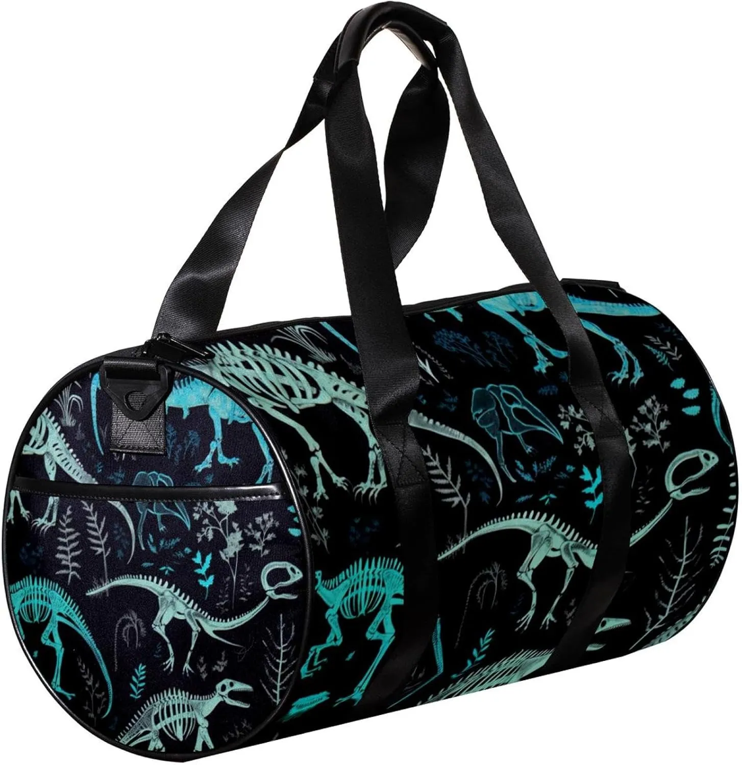 Gym Bags for Men,Travel Duffel Bags for Women,Animal Bones Dinosaur Skeletons,Workout Bag