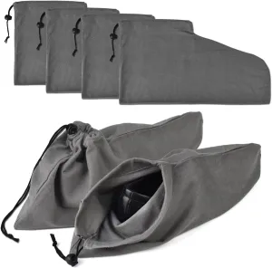 HAMBOLY Shoe Bags 6 Pack Dust Cover Storage Pouch with Drawstring Closure for Travel Protecting Storing Shoes