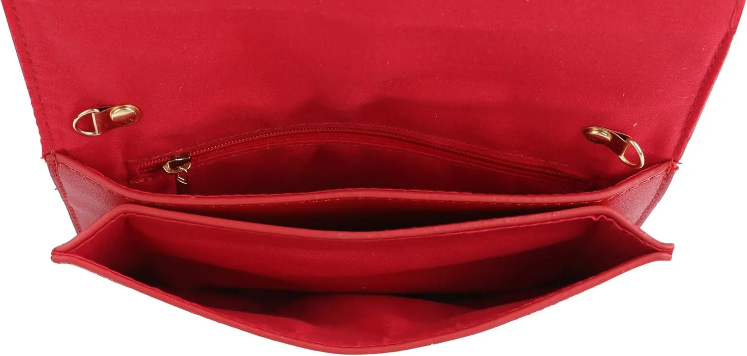 Handbag Republic Ribbon Bow Tie Shaped Clutch Crossbody Purses Sling Bags for Women Trendy