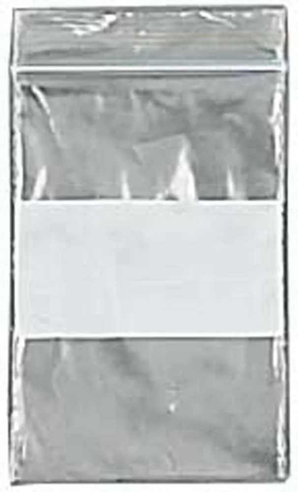 HAWK 1000 Count 2" x 3" Plastic Resealable Bags | 2.5 mil Thick with 2" x 1" White Label Strip | Durable, Reusable & Organized Storage Solution