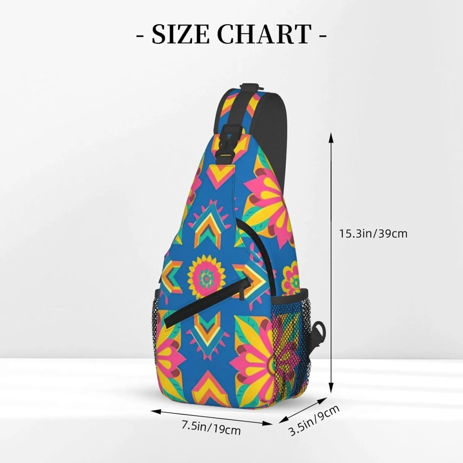 Hibiscus Flower Tropical Crossbody Bags Cross Chest Bag Adjustable Sling Backpack for Women Men