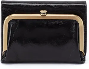HOBO Robin Compact Trifold Leather Wallet for Women, Vintage Design