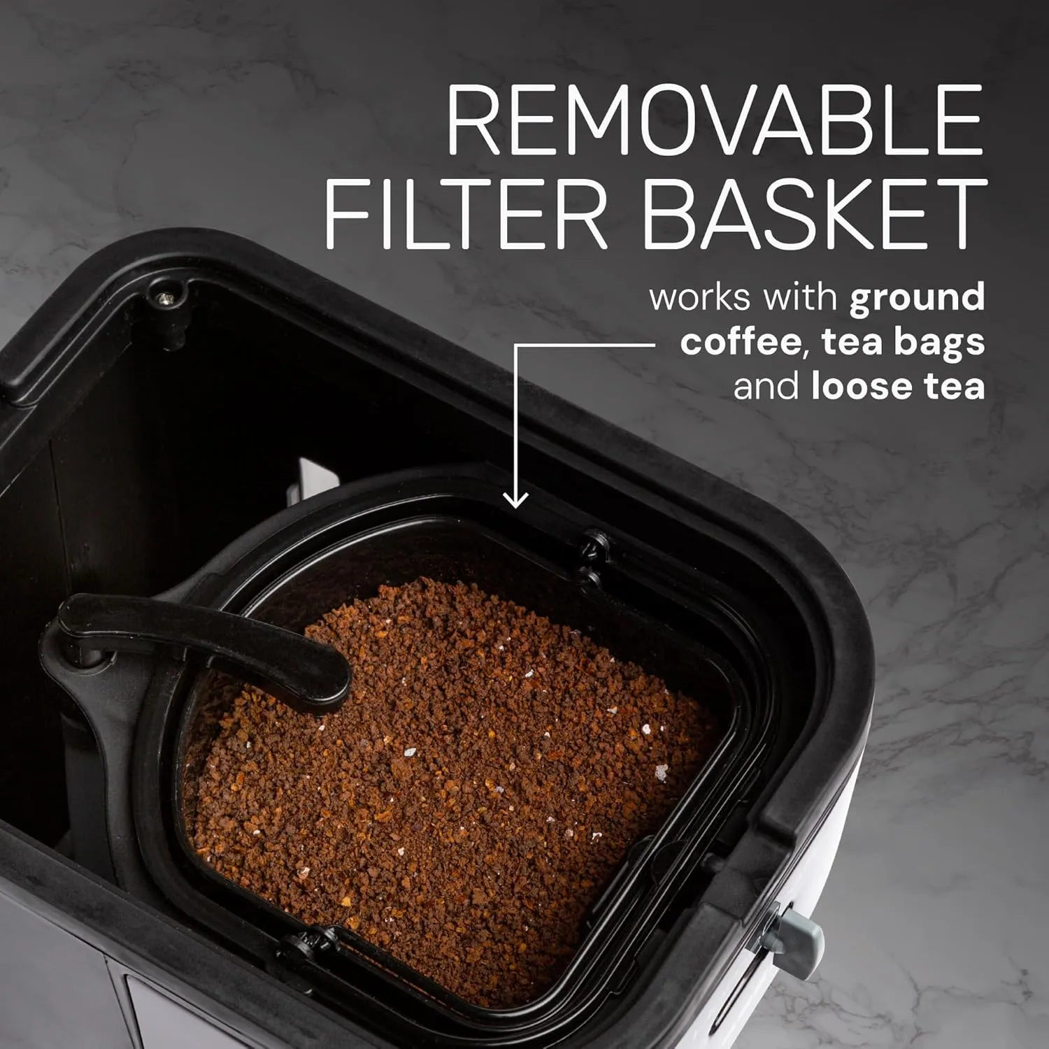 Homecraft 3-Quart Iced Coffee and Tea Maker with Filter Basket, Flavor Enhancer, Adjustable Brew Strength