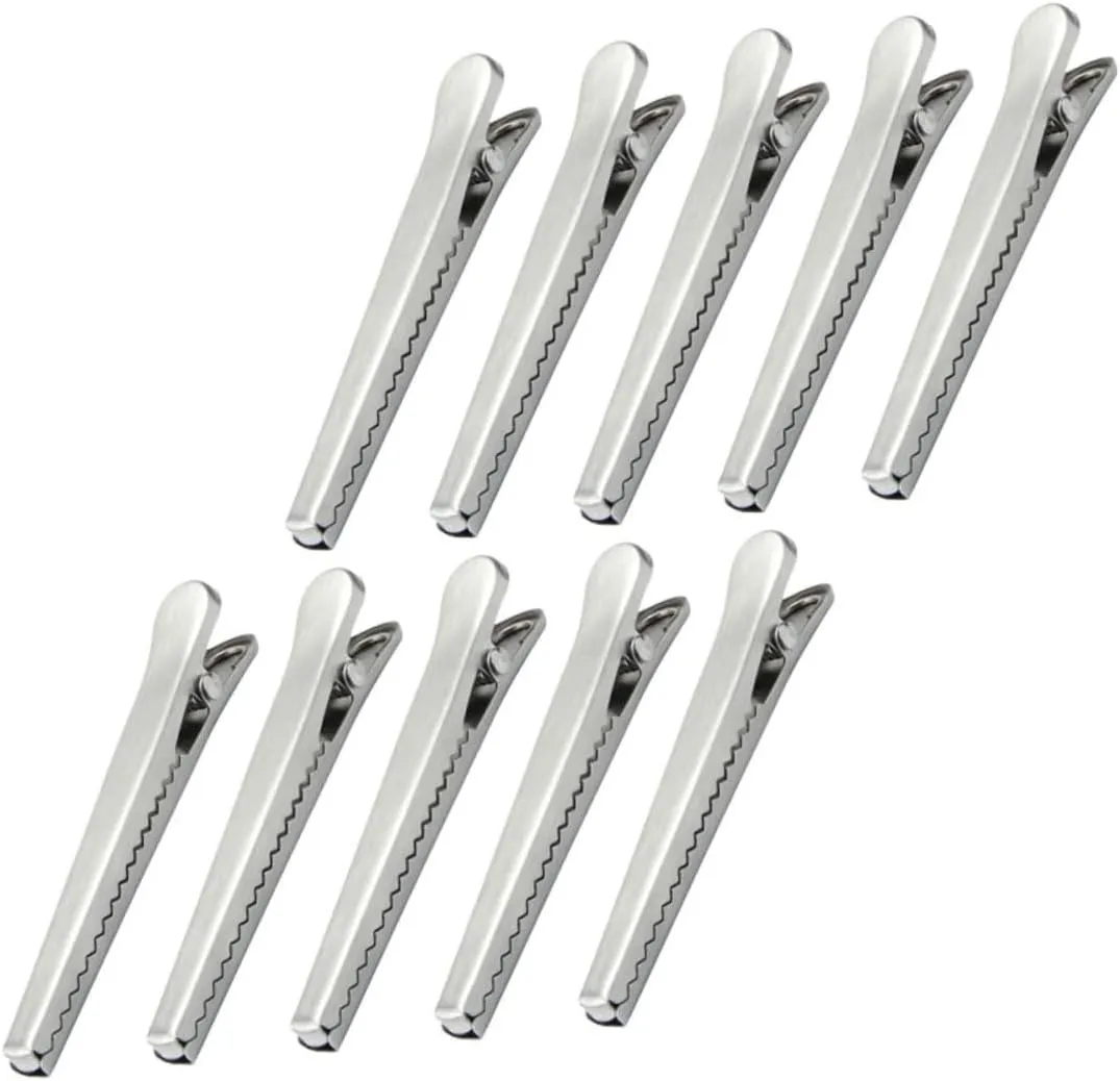 Homoyoyo 4sets Kitchen Bag Clips Food Bag Sealing Clamp Lightweight Portable for Travel 10pcs*4