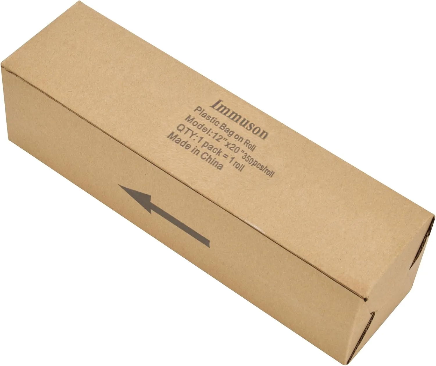 Immuson Food Storage Bags, 12 x 20 Plastic Produce Bag on a Roll, 2 Rolls Fruits, Vegetable, Bread, Food Storage Clear Bags, 350 Bags Per Roll, 700 Bags