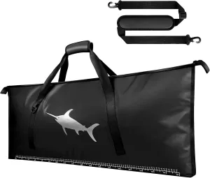 Insulated Fish Cooler Bag for Fishing Kill Bag Leakproof Fishing Cooler Bags Waterproof - 40.1"X16.5" Fish Bags for Caught Fish Keep Ice Cold for Over 24 Hours - Black