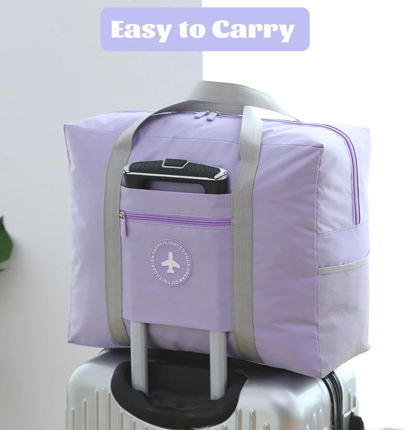 INVODA 5PCS Travel Bags: Foldable Duffle Bags for Short Trips, Carry On, Sports, Gym, or Overnight Use