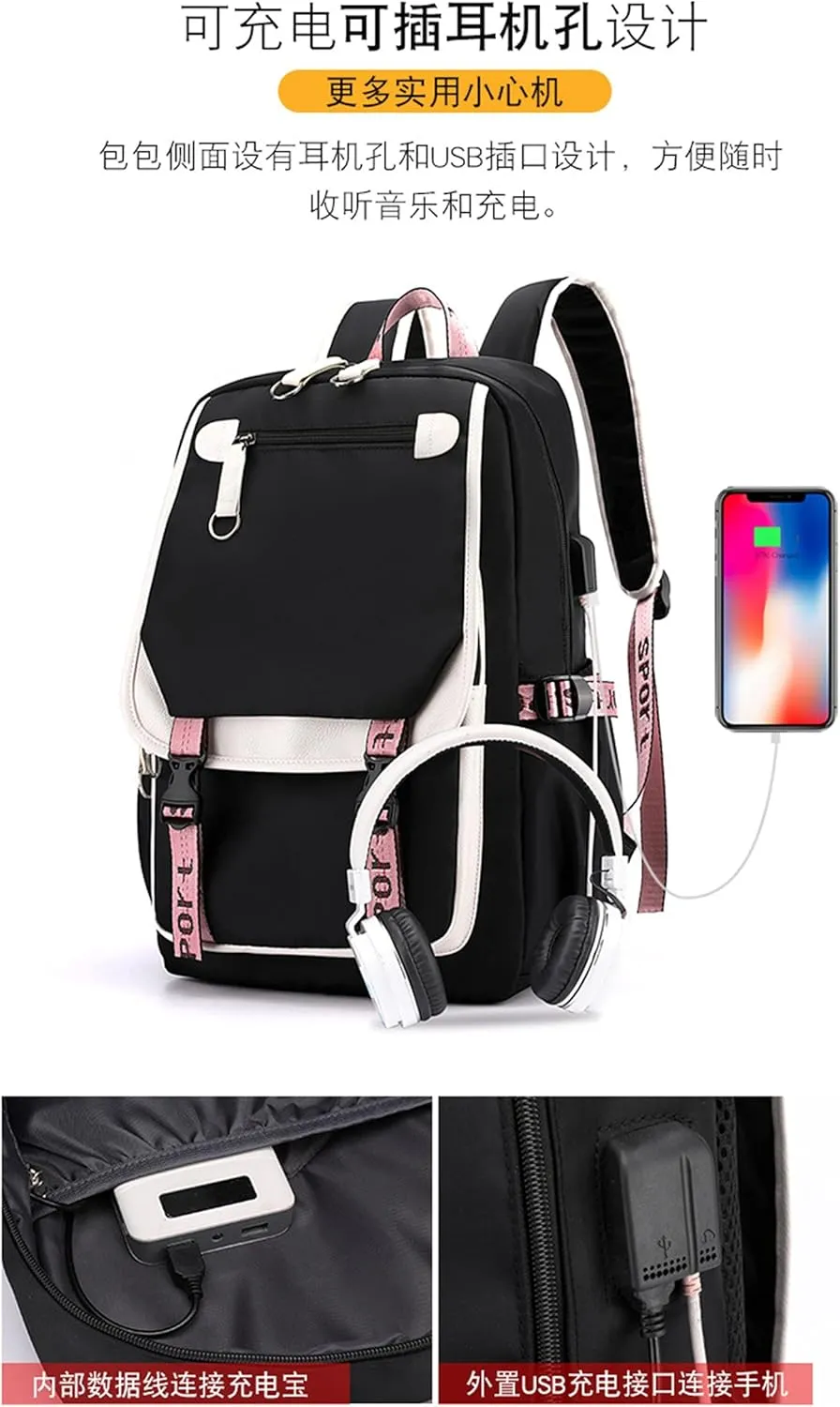 ISaikoy Anime Komi can't communicate Backpack Shoulder Bag Bookbag Student School Bag Daypack Satchel B4