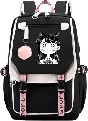 ISaikoy Anime Komi can't communicate Backpack Shoulder Bag Bookbag Student School Bag Daypack Satchel B4