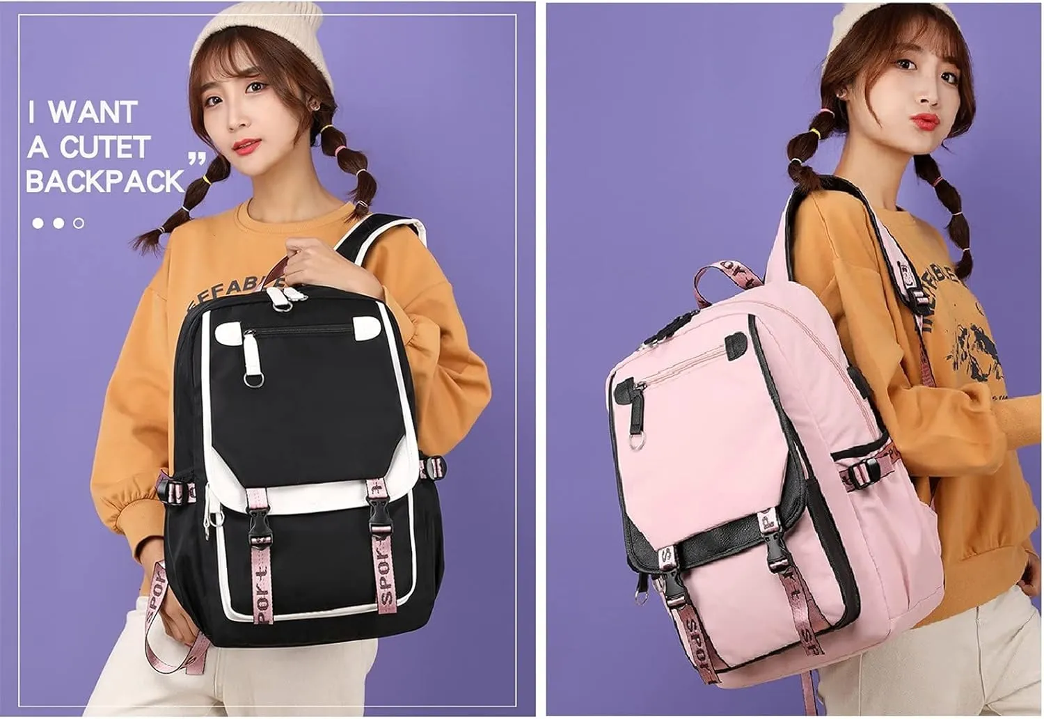 ISaikoy Anime Komi can't communicate Backpack Shoulder Bag Bookbag Student School Bag Daypack Satchel B4