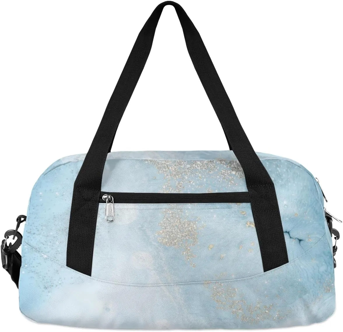 Jade Gold Powder Kids Duffle Bag for Boys Girls Overnight Travel Bag Kids Duffel Bags Ballet Weekender Bag for School Gym Sport Sleepover Carry On Bag