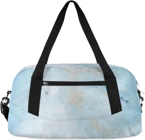 Jade Gold Powder Kids Duffle Bag for Boys Girls Overnight Travel Bag Kids Duffel Bags Ballet Weekender Bag for School Gym Sport Sleepover Carry On Bag