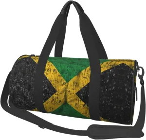 Jamaica Flag Proud Jamaicans Duffel Tote For Men And Women Backpacking Travel And Storage Shoulder Bag