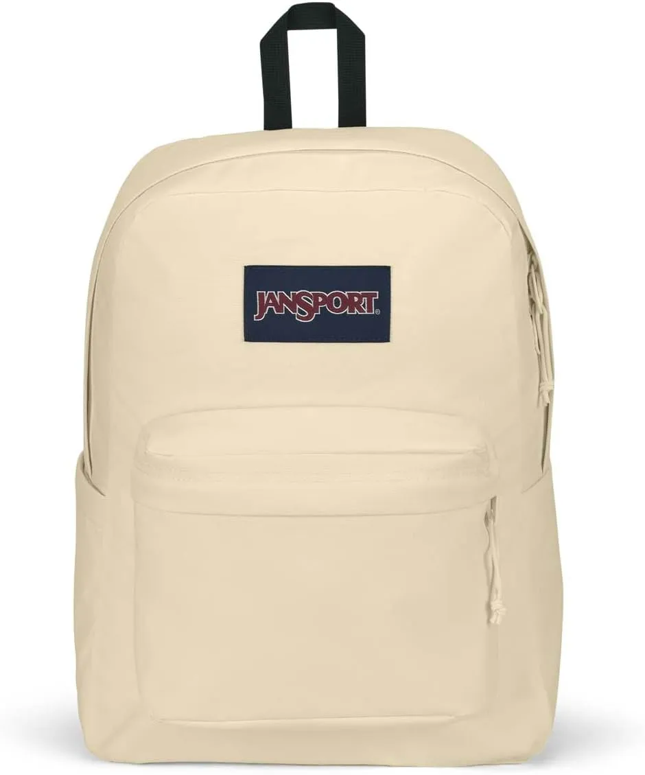 JanSport SuperBreak Plus Backpack with Padded 15-inch Laptop Sleeve and Integrated Bottle Pocket - Spacious and Durable Daypack for Work and Travel - Coconut