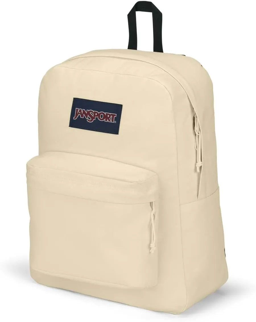 JanSport SuperBreak Plus Backpack with Padded 15-inch Laptop Sleeve and Integrated Bottle Pocket - Spacious and Durable Daypack for Work and Travel - Coconut