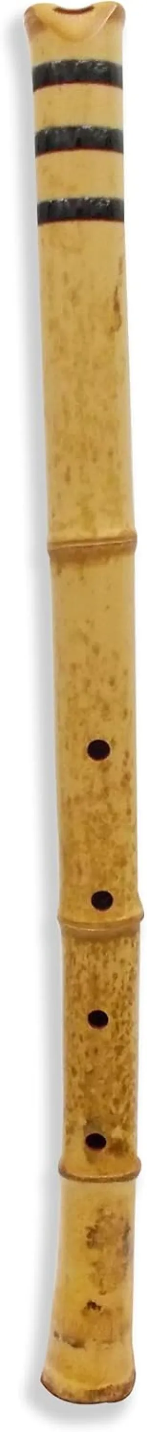 Japan-made Zen Bamboo Jinashi Myoan Shakuhachi Flute by Shomei, Brand new, 2.6 Pitch F#, 79cm, with Accessories