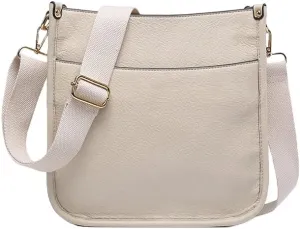 JEN & CO. Crossbody Bags for Women - Sling Bags with Removable Strap, Bone (M2168-BONE)