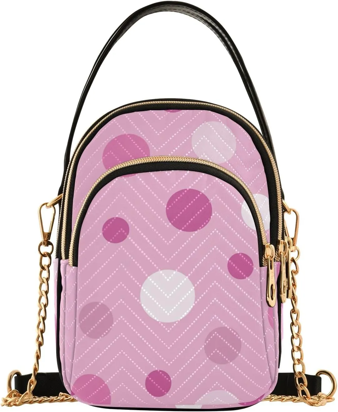 Joisal Cute Unicorn in Space Galaxy Small Crossbody Bags for Women Triple Zip Women Handbag, Cell Phone Purse Crossbody