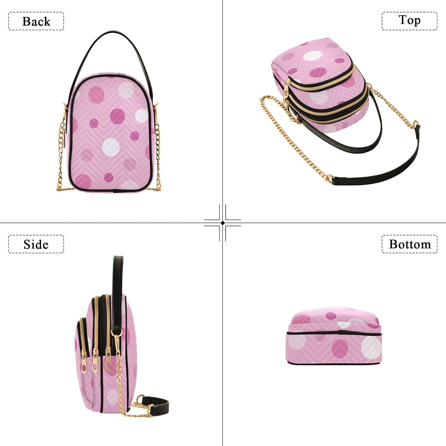 Joisal Cute Unicorn in Space Galaxy Small Crossbody Bags for Women Triple Zip Women Handbag, Cell Phone Purse Crossbody