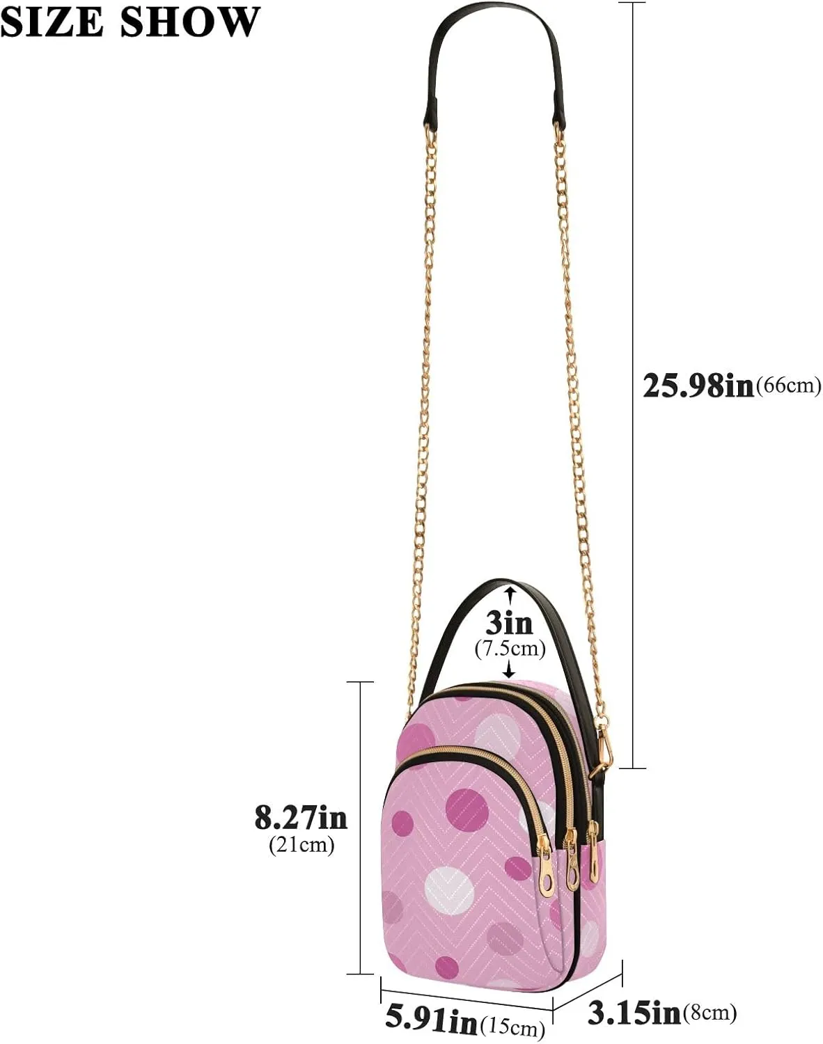 Joisal Cute Unicorn in Space Galaxy Small Crossbody Bags for Women Triple Zip Women Handbag, Cell Phone Purse Crossbody