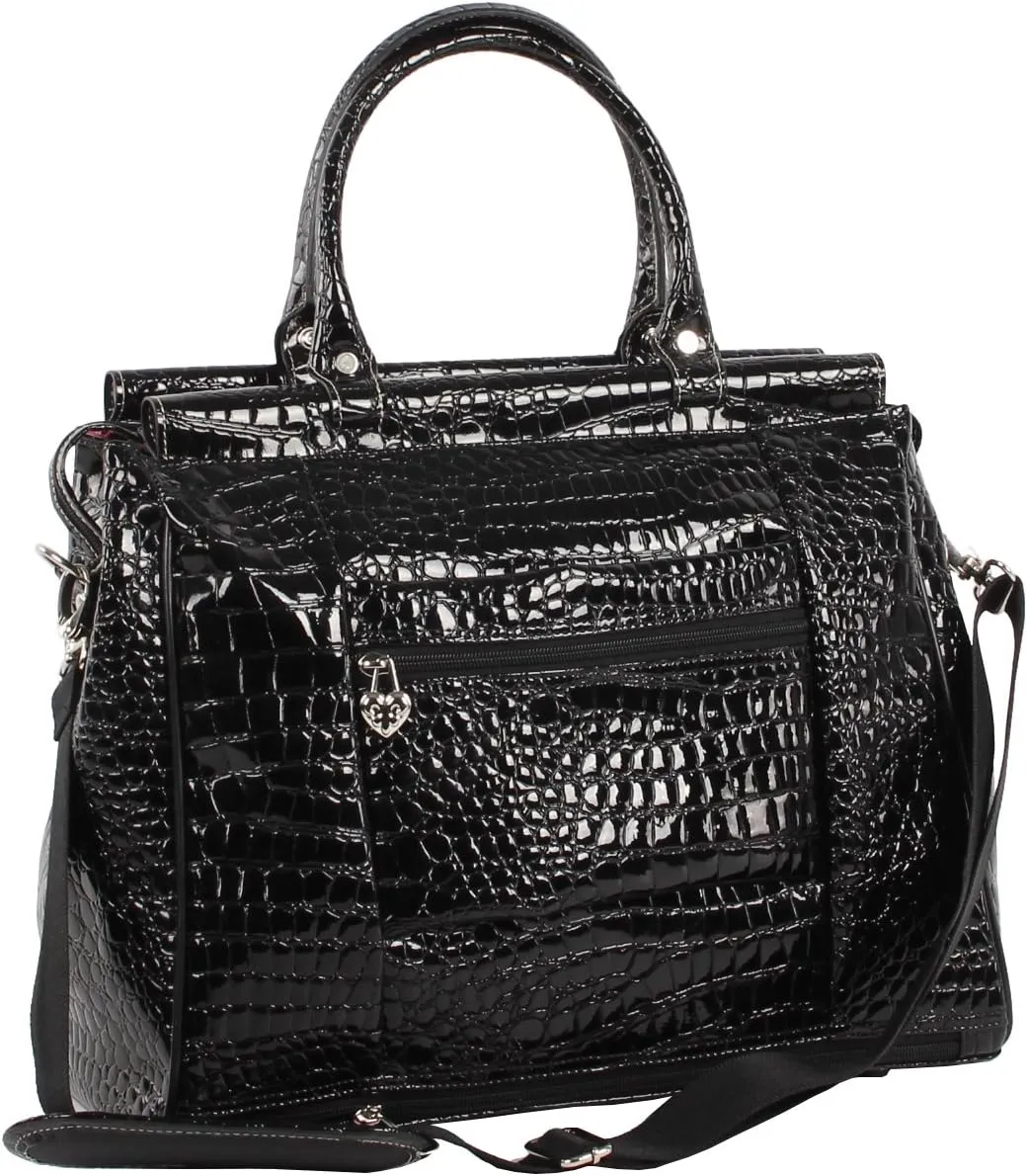 Kathy Van Zeeland Designer Handbag 16 Inch Dowel Bag Lightweight Travel Overnight Work Purse for Women