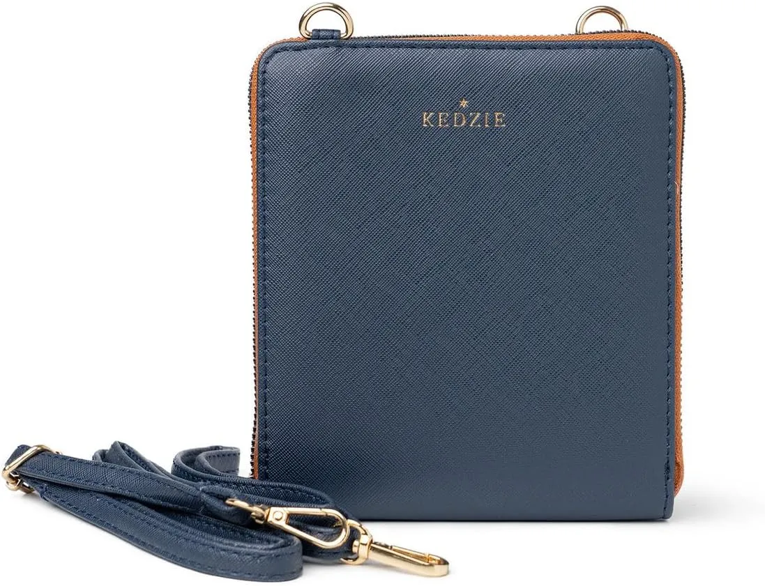KEDZIE Best Little Bag in Saffiano Vegan Leather Crossbody Bag For Women With Removable Adjustable Strap