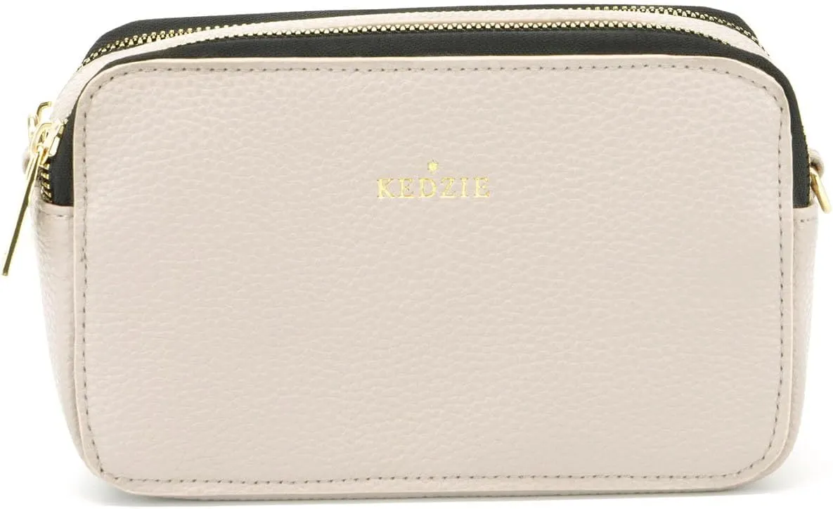 KEDZIE Color Pop Modernist Vegan Leather Crossbody Shoulder Compact Camera Shape Bag For Women With Adjustable Strap
