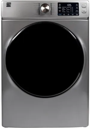 Kenmore 8.0 cu. ft. Front Load Electric Dryer with Wrinkle Guard & Accela Steam to Reduce Wrinkles, Static & Odors - Sanitize Dry, Smart Sensor Drying - LED - ENERGY STAR Certified - Metallic Silver