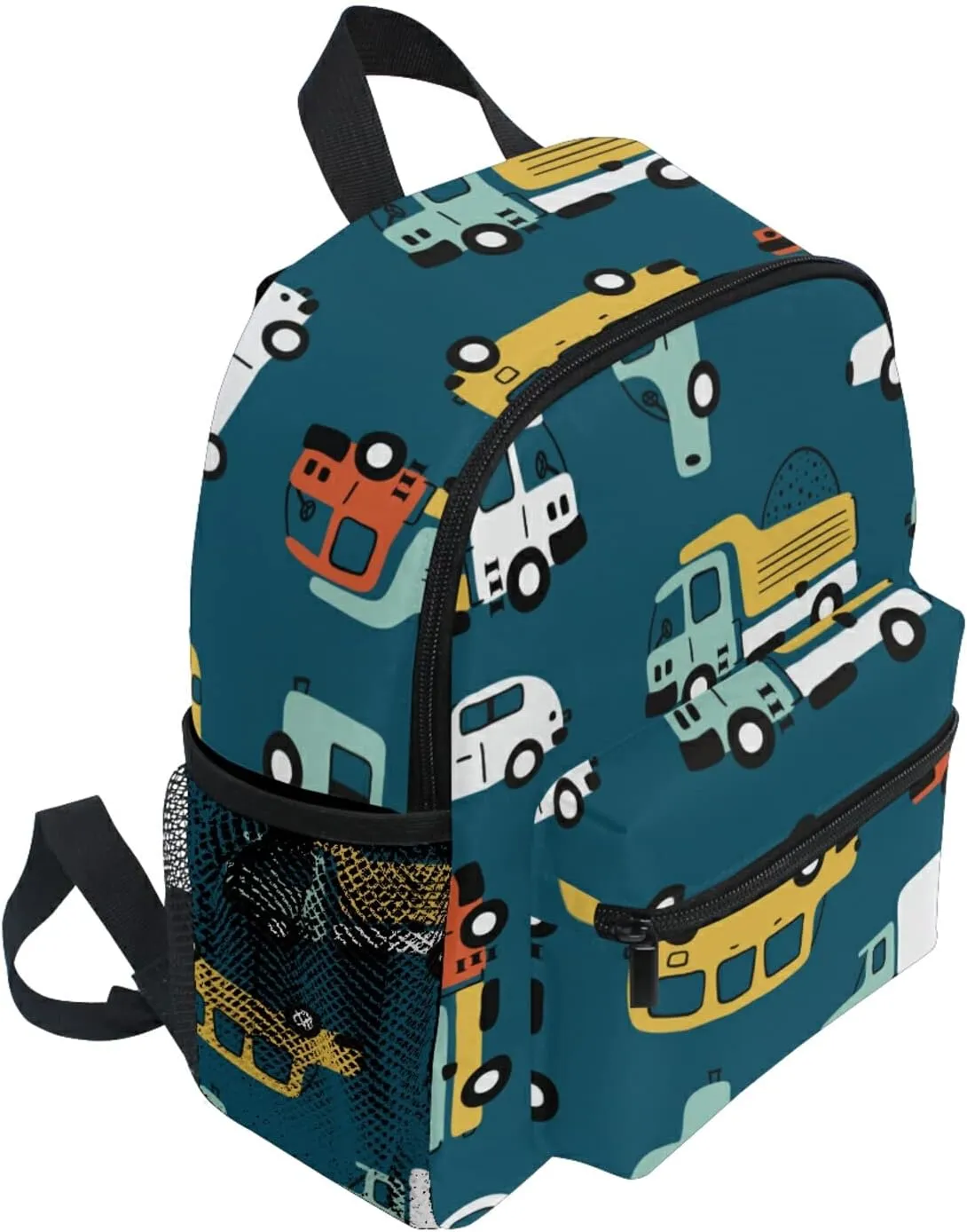 Kids Backpack for boys Car Childish Truck Toddler Bags Children Preschool Kindergarten Small Chest Strap 3-8 Years Old