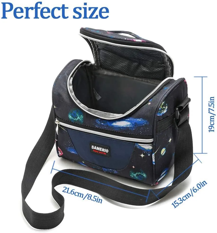 Kids Lunch Box insulated Lunch Bag Lunch Organizer Cooler Bento Bags for School Work/Girls Boys Children Studen